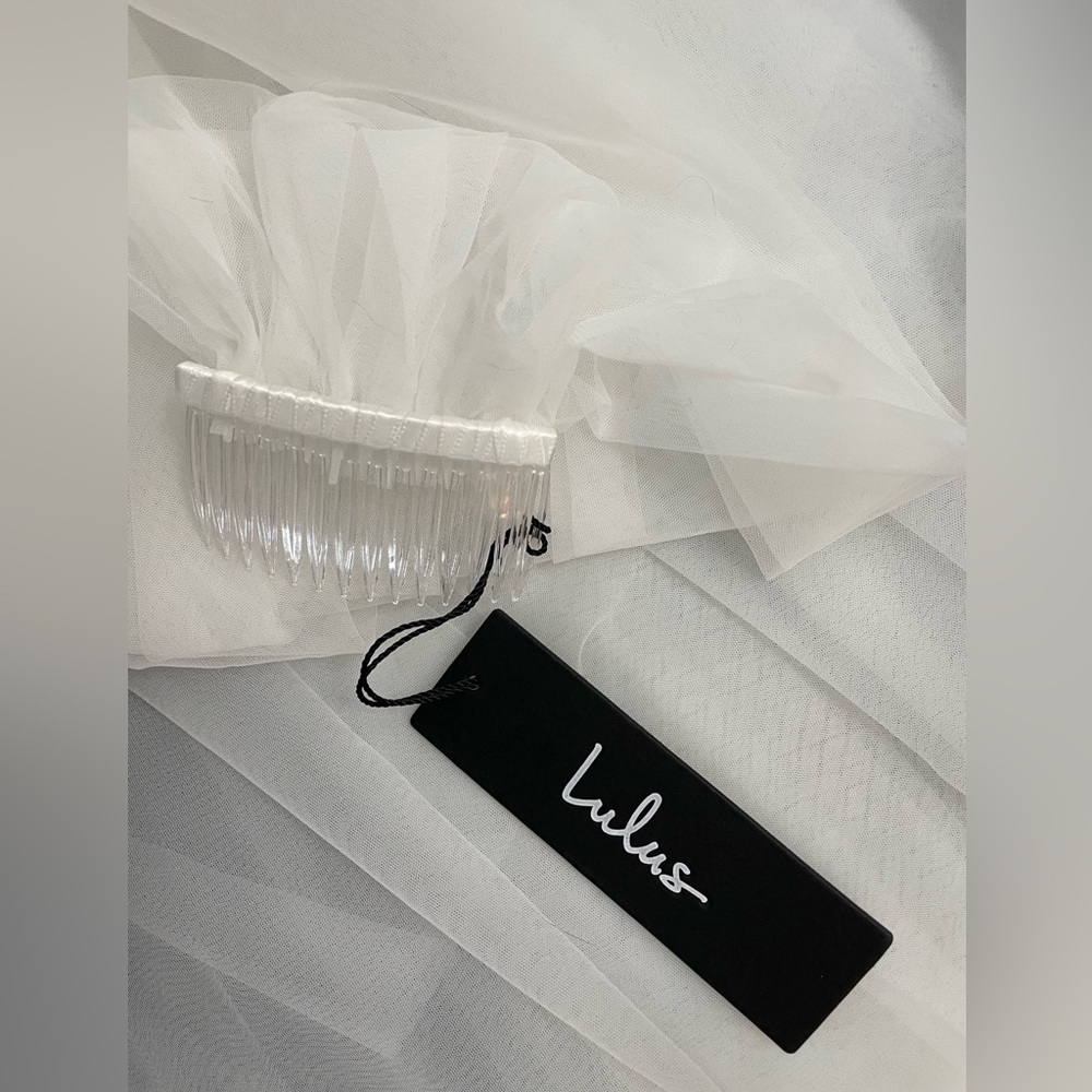 Wedding Veil - Lulus Forever Promise White Tulle Veil NWT